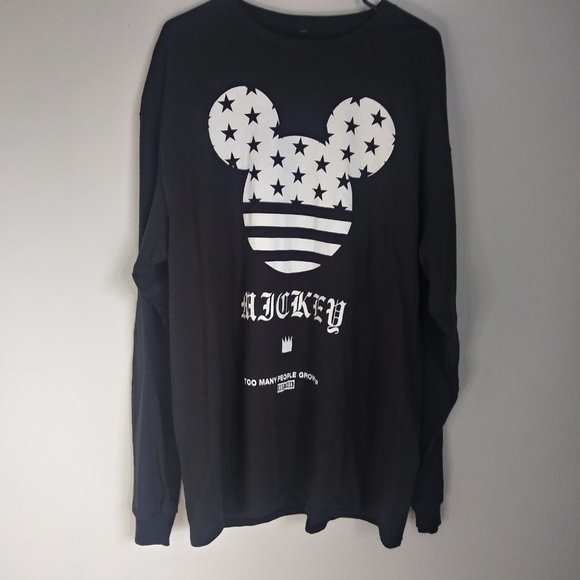 Disney X Neff Collab Long Sleeve Mickey King People Grow Up Too Fast 1928 Tee XL - Picture 2 of 3